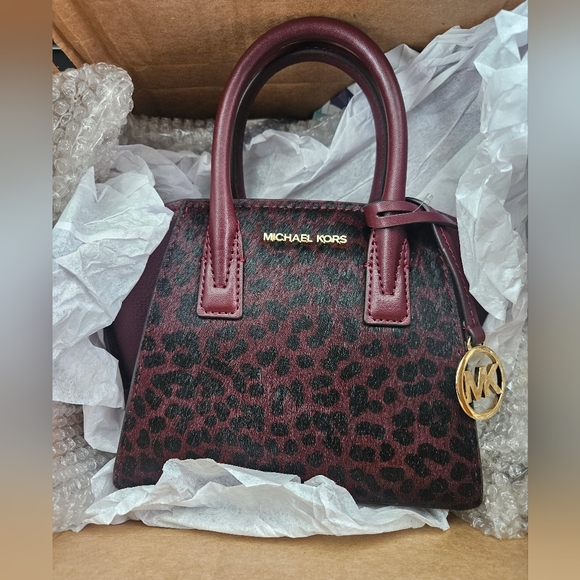 Michael Kors X-Small Oxblood Avril Satchel - Picture 2 of 4